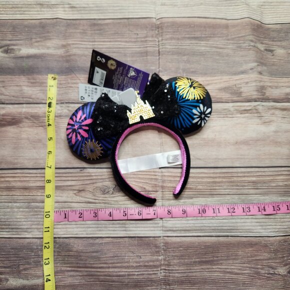 Disney Minnie Mouse Main Attraction Nighttime Fireworks Ears - Picture 4 of 7